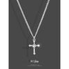 Gothic Cross Pendant Trendy Cool Couple Short Diamond