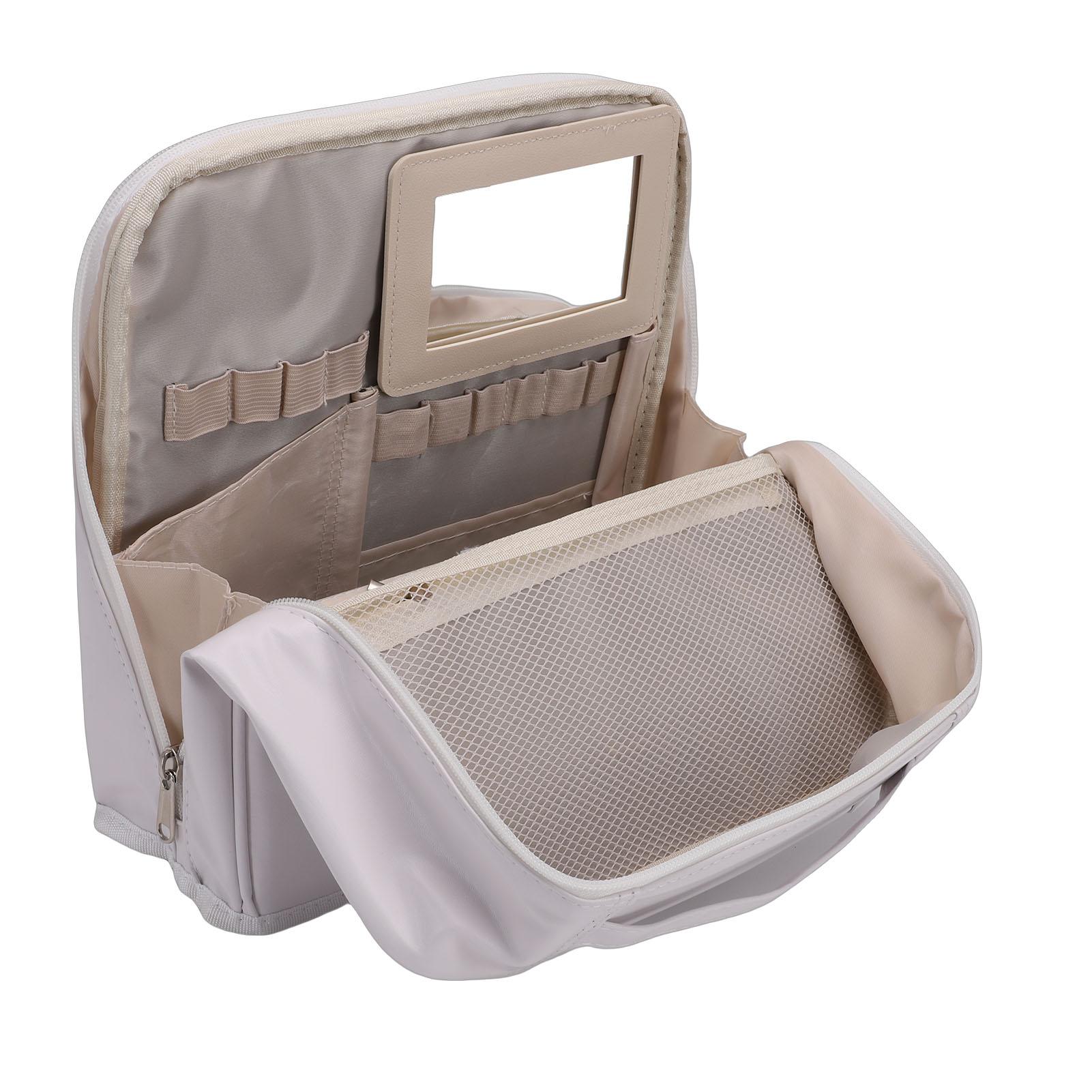 

Standing Makeup Bag Large Capacity Water Proof Travel Toiletry with Multiple Compartments