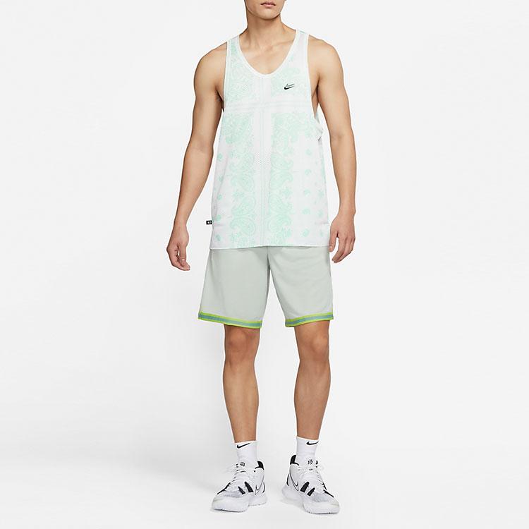 Nike Dri-Fit Casual Breathable Cashew Flower Sleeveless Tank Top Men Tops Green DH7372-121