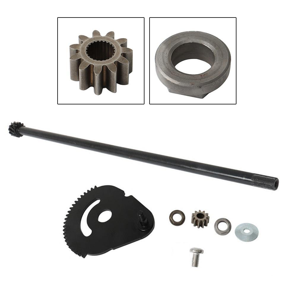 and For Troy Lawn Mower Steering Rod Shaft with Gear Kit Direct Replacement For For Enhanced Steering Functionality