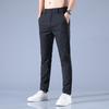 Pánske ležérne nohavice na jar a leto, elastické ľahké biznis šortky, slim fit trend, dlhé nohavice s elastickým pásom