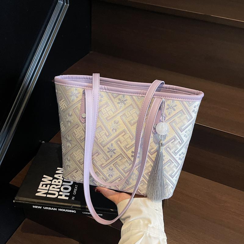 Fashion large-capacity underarm bag women's new tote bag fashion cloth shoulder bag