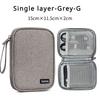 Fashion Portable Data Cable Storage Bag Outdoor Earphone Bag Organizer Digital Gadget Storage Box Charger U Disk Protection Case