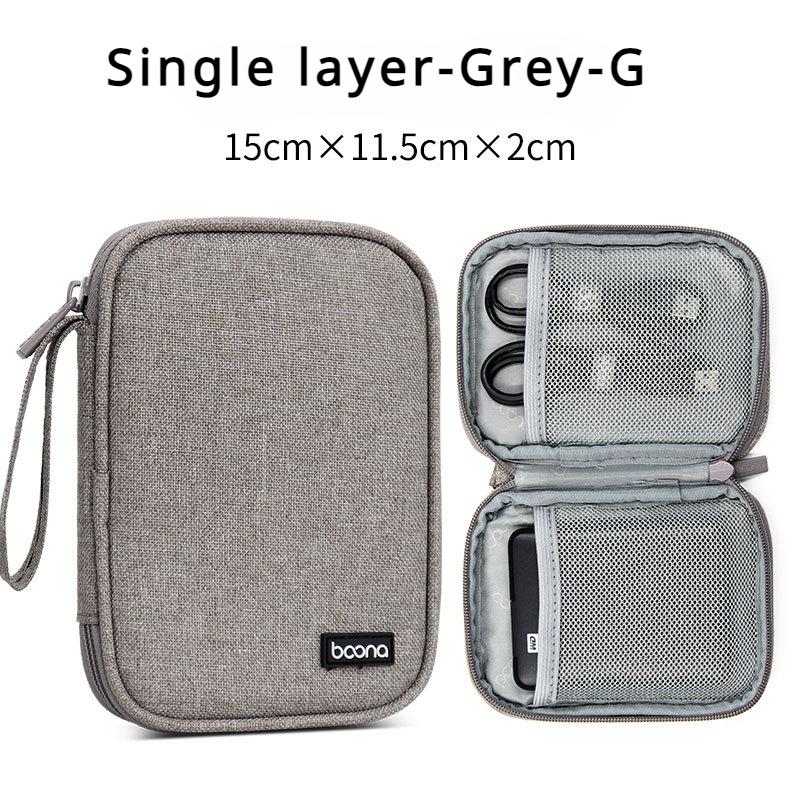 Fashion Portable Data Cable Storage Bag Outdoor Earphone Bag Organizer Digital Gadget Storage Box Charger U Disk Protection Case