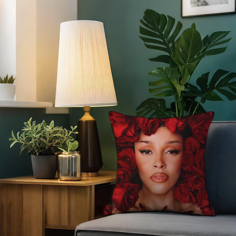 Singer D-Doja C-Cat Vie Cushion Cover Home Bedding Sofa Living Room Pillowcase Simple Soft Skin Cushion Cover Party Gift
