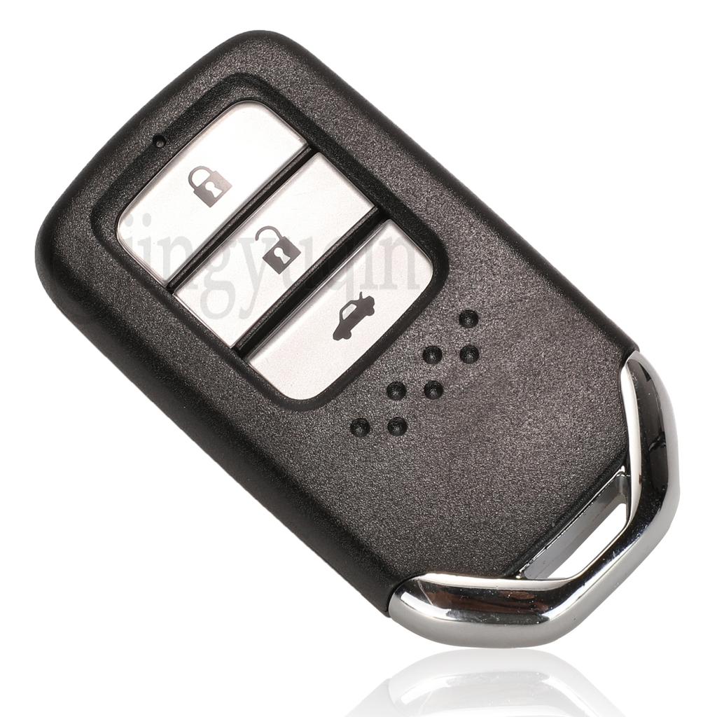 Jingyuqin 2/3/4/6 Buttons Remote Smart Key Shell Fob For Honda City Jazz Xrv Venzel Hrv Key Case Uncut Blade Replacement