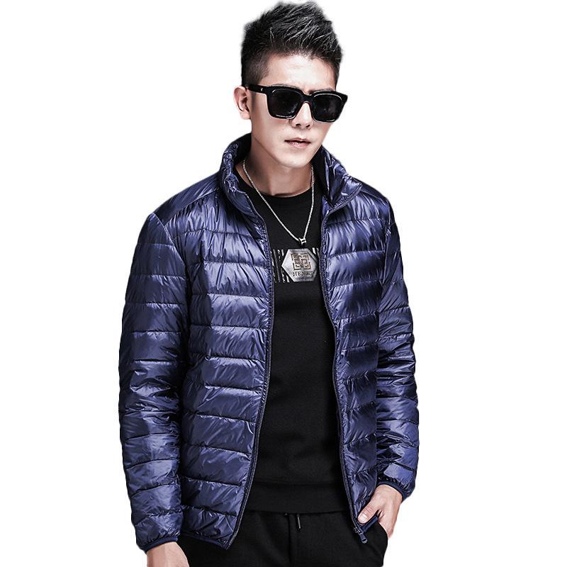 Jacket Men's 2025 Fall/Winter New Men's Light Down Jacket Short Warm and Fashionable Stand Collar White Duck Down Men's Clothing