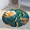 Nordic Flora and Fauna Geometric Printing Pattern Circular Carpet Home Living Room Sofa Bedroom Floor Decoration Carpet