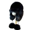 New Winter Lei Feng Hat Plus Velvet and Thickened Outdoor Cold Proof Hat for Women  High End Plush Warm Ear Protection Headgear