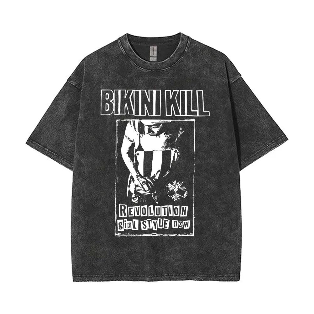 Limited Hole Courtney Love Vintage Gewaschene T-Shirts Herren Damen Alternative Grunge Rockband T-Shirt Übergroße T-Shirts Streetwear