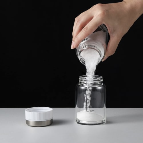 VKCHEF Seasoning Container, Spice Bottle, Seasoning Pot, Sugar Jar, Heat-Resistant Glass, Perfect for New Life, Seasoning Storage, Pepper, Salt, Seaso