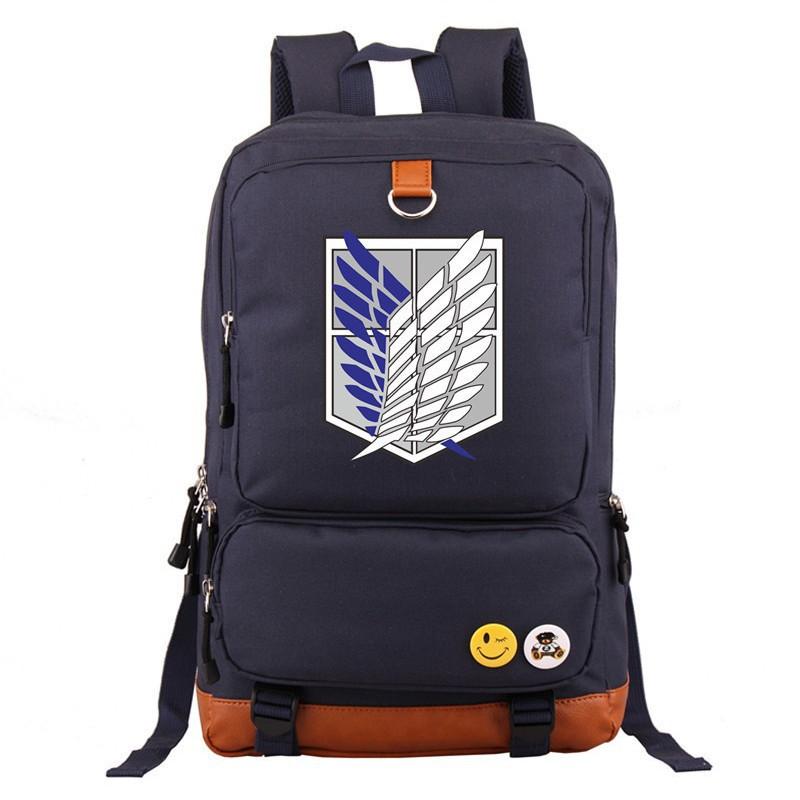 Anime Attack Giant Backpack Men'S And Women'S Backpack Travel Bag Computer Bag Student School Bag