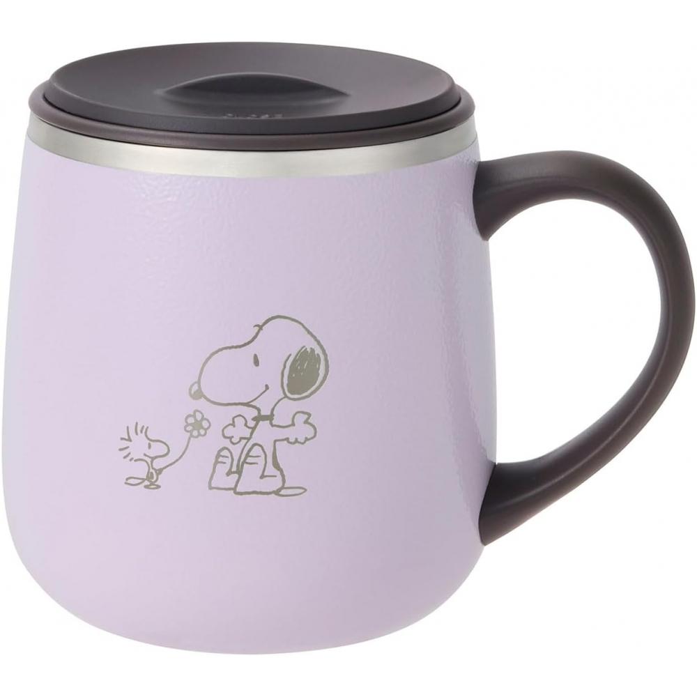 Bruno Peanuts Snoopy Stainless Steel Mug With Lid 320ml Winter Use Purple Bhk262