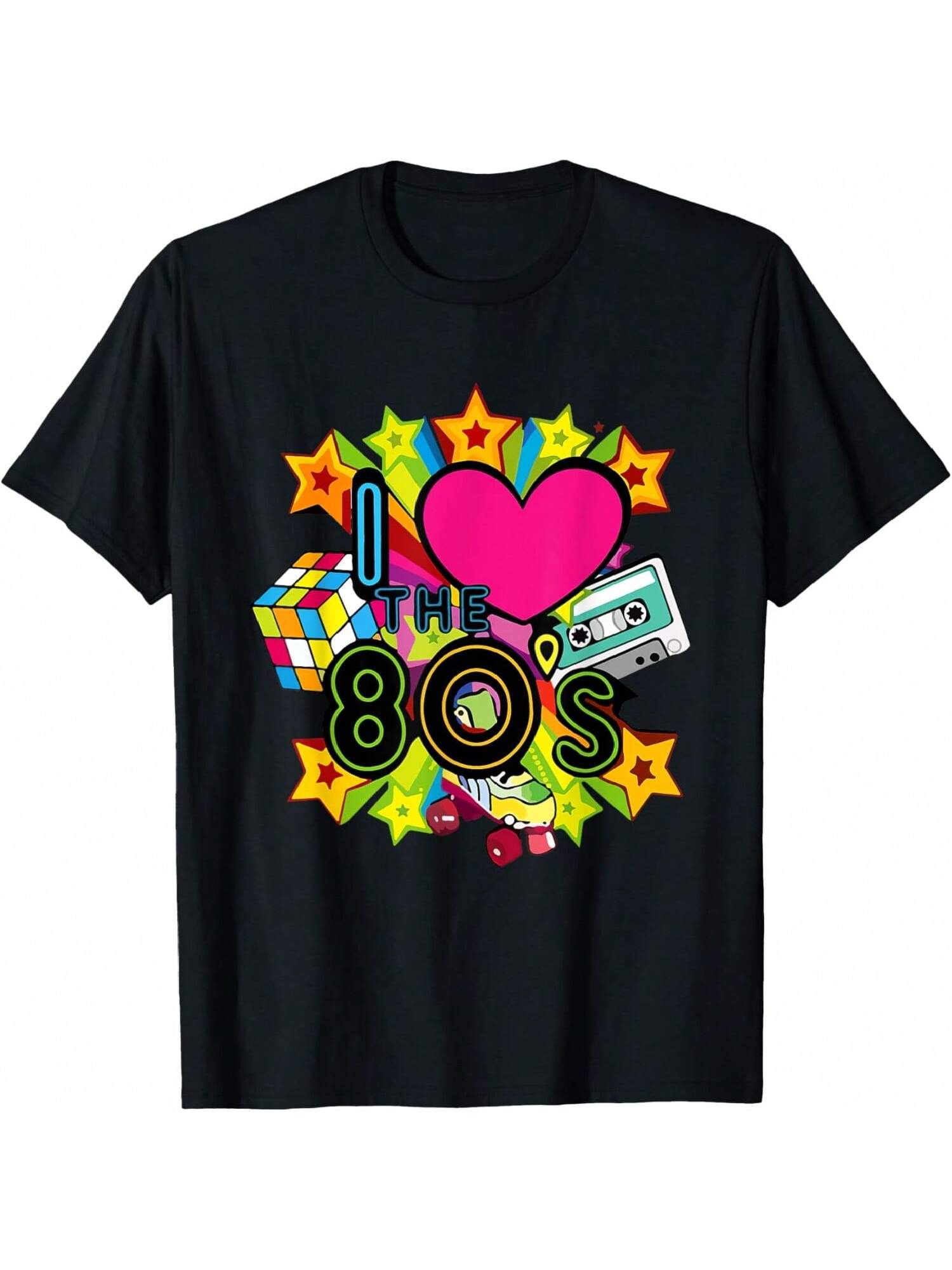 

I Love The 80 s Party 1980s Themed Costume 80s Theme Outfit T-Shirt XXXXXL чёрный
