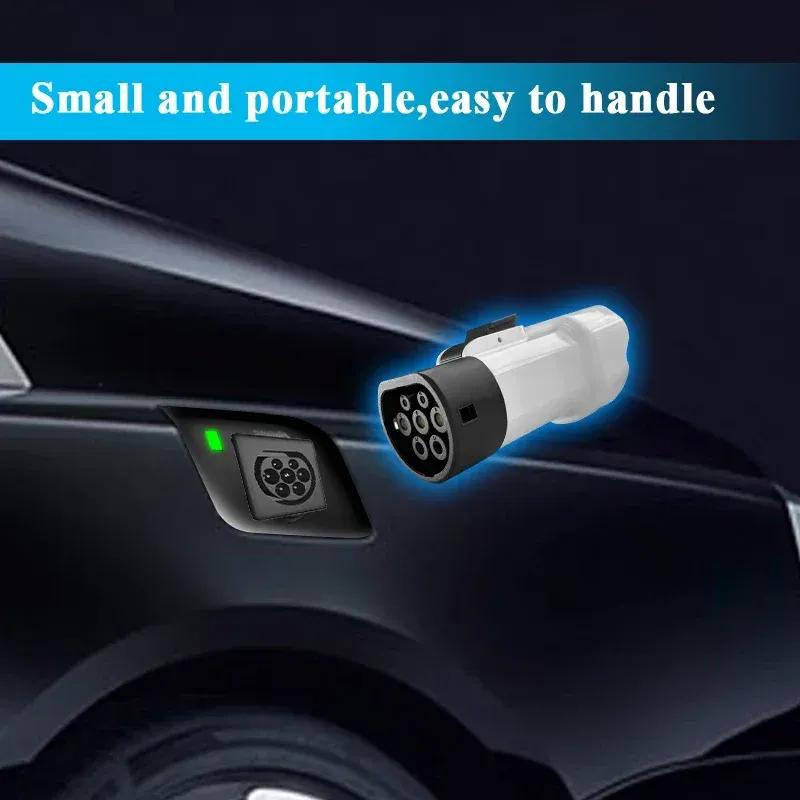 For Xpeng MG BYD Genesis  Voyah Omoda 9SHS V2L Vehicle Type 2 V2L Discharger Israel Plug For Type2 Car Discharge EV adapter