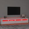 Vidaxl TV Cabinet with LED Lighting, White, 240X35X40 Cm