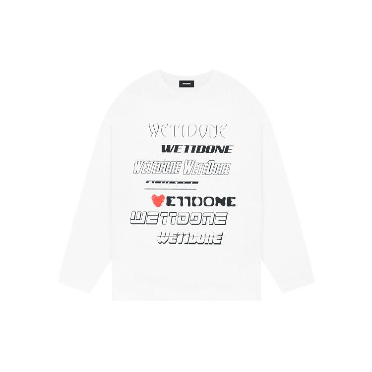 WE11DONE logo-print cotton sweatshirt WD-TT3-22-903-U-WH
