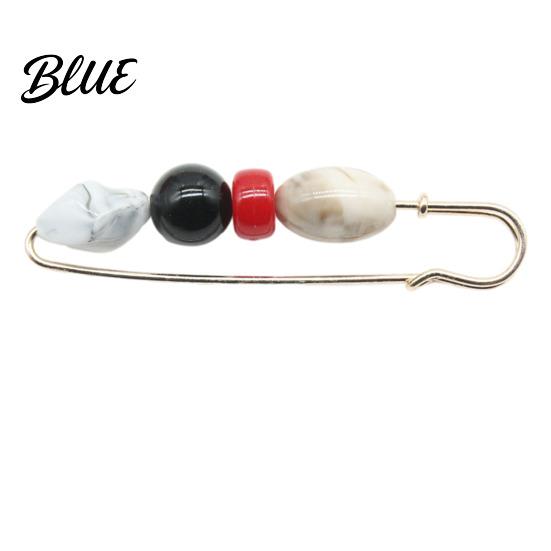 Brooch Alloy Pin Wear-Resistant Anti-Rust Elegant Imitation Stone Design Anti-rust