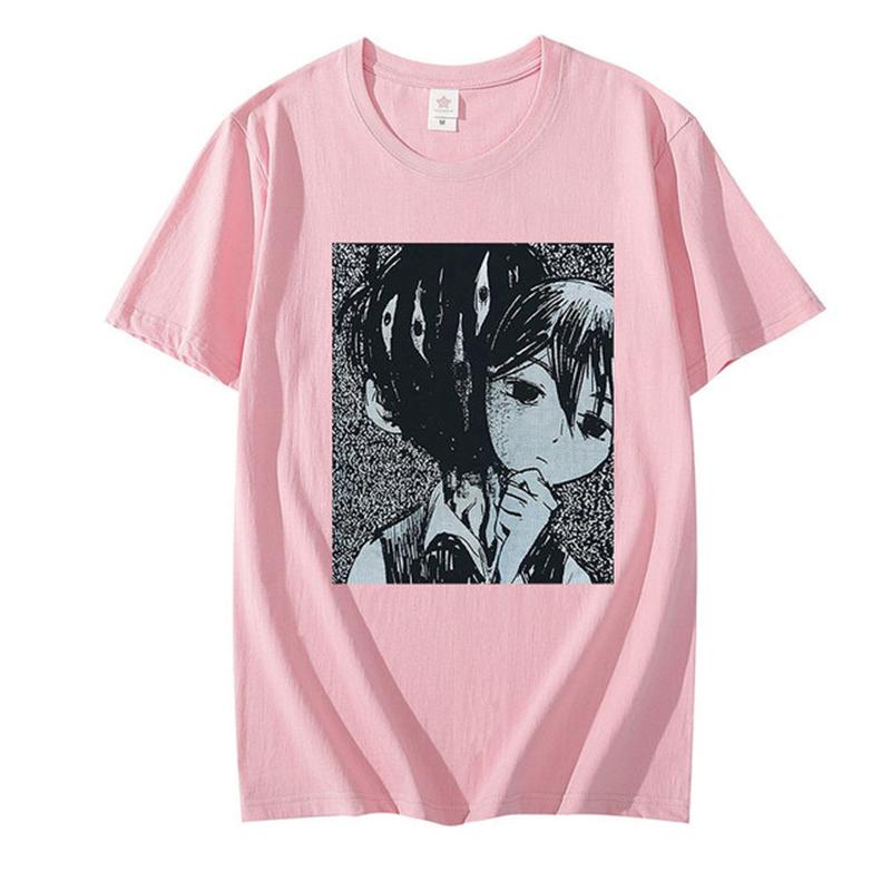 

Футболка Omori Harajuku, летняя футболка с короткими рукавами, одежда для косплея, повседневная уличная одежда для мужчин и женщин, футболка 2XL