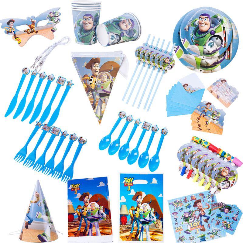 Celebra con Vibrantes Suministros de Fiesta de Cumpleaños Temáticos de Toy Story Para Niños