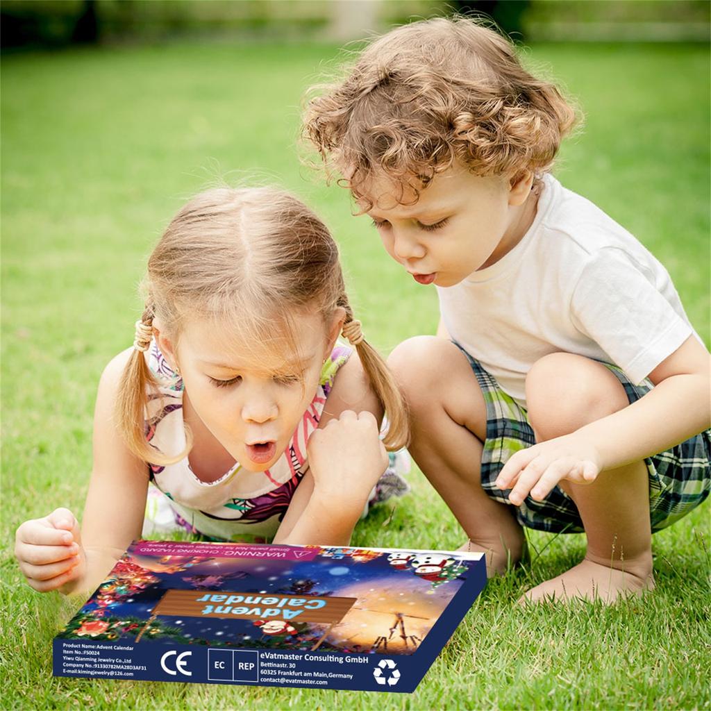 Vianočný detský darček Mäkkýše Vianočný 24 Digitálny Adventný Odpočítavanie