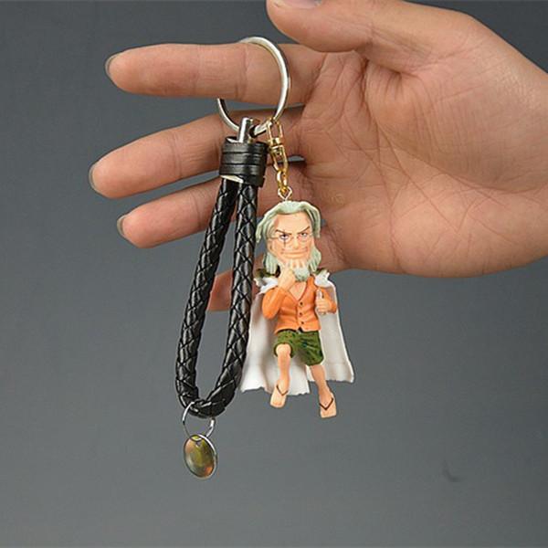 One Piece Model Cartoon Keychain Roronoa Zoro Monkey D Luffy Cartoon Toys Ornament Key Bag Car Keyring Birthday Gifts