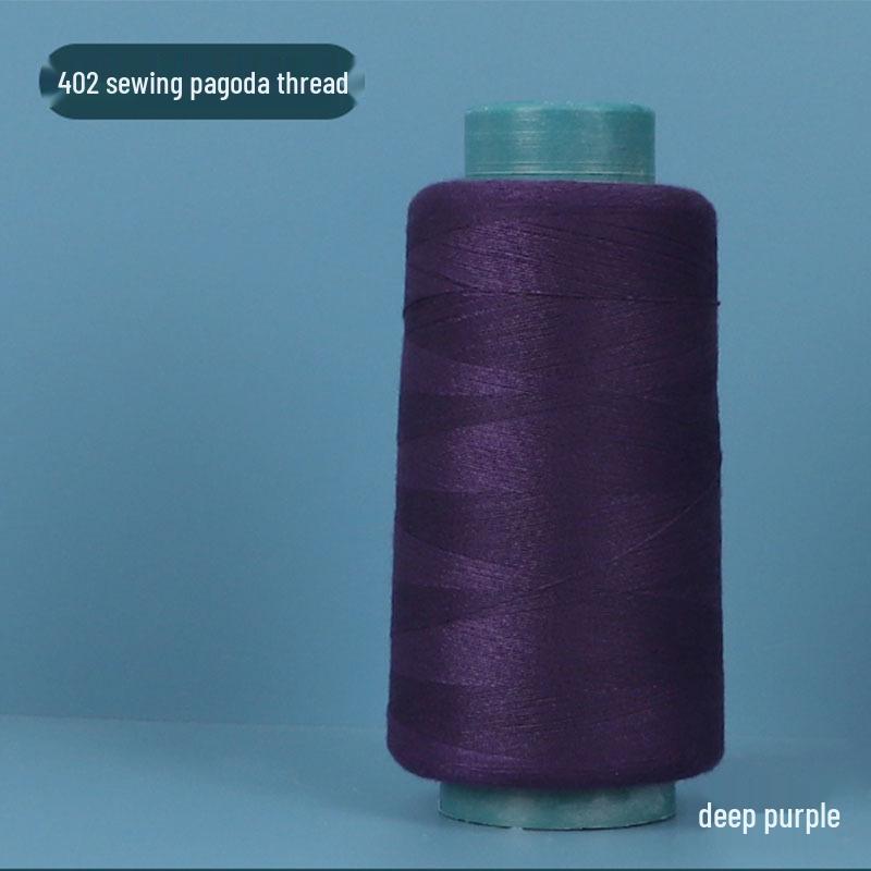 402 Polyester Thread: Black & White Sewing Thread for Hand Needlework and Household Sewing Machines