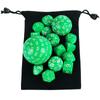 Set di Dadi Poliedrici, Set di Dadi per Giochi Acrilici 15 Pezzi D4-D100 con Sacchetto per Gioco di Ruolo DND