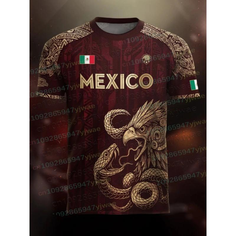 Mexiko Spezielles Jugend-Fußballtrikot Herren Damen Freizeit Sport Atmungsaktives Oberteil für Wettkampf Training T-Shirts Sommer Herrenbekleidung