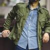 2026 American Retro Heavyweight Washed Men's Workwear Jacket - Trendy Autumn Design with Multi-Pockets