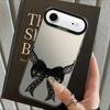Back Phone Cover Case for iPhone 17 Pro Max XS 16 12 15 Plus 13 Pro 11 14 XR Air Retro Black Lace