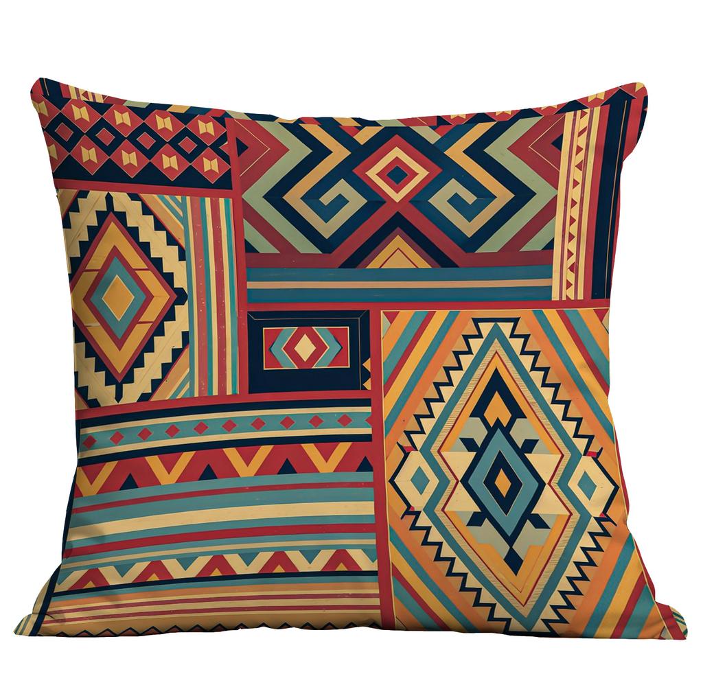 Bohemian Ethnic Style Pillow Cover Living Room Sofa Cushion Hotel Teahouse Pillow Cushion Cover Premium Durable
