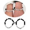 2Pcs Colorful Beaded Bracelets Stackable Star Shapes Pendant Handchain Valentine's Day Bangles Jewelry Trendy Accessory