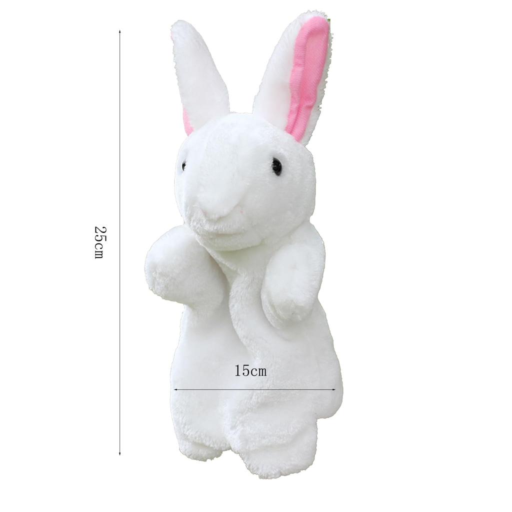 Hand Puppet, Plush Doll, Hand Puppet, Animal, Plush Toy, Hand Dancing, Animal Finger Puppet, Ventriloquism, Kids Prop (Rabbit)