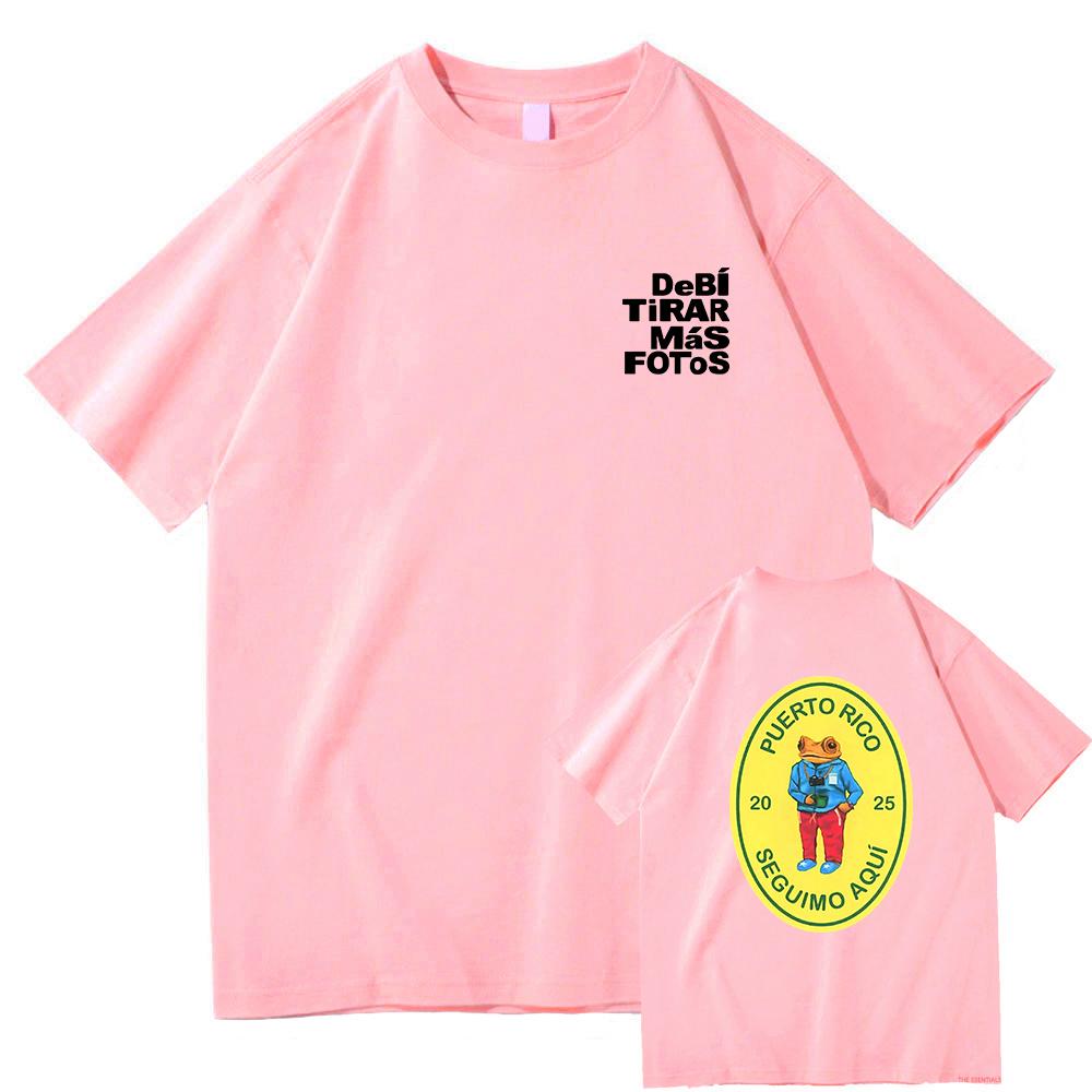 Debi Tirar Mas Fotos This Tshirt 2025 Bad Bunny New Album Men/women Clothing Harajuku Clothes Unisex Cotton Graphic T Shirts Top