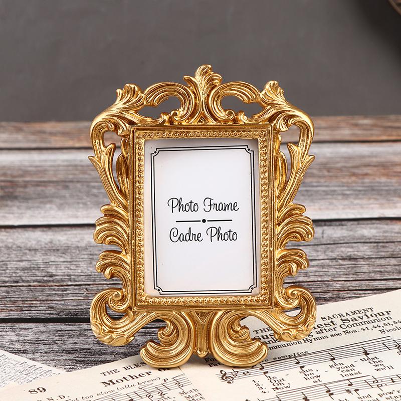 1Pc Vintage Photo Frame Picture Desktop Photo Frame Wedding Photo Frame Family Decoration Desktop Photo List
