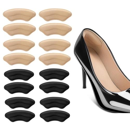 XINSHEYE Heel Pads, 8-Pair Set (Mixed), Prevents Shoe Slippage and Blisters, Heel Protection, Blister Pain Relief, Adjustable Size, Adhesive Stickers