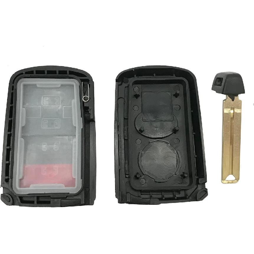 Replacement Key Fob Case Shell Fit for Toyota Tacoma Land Cruise Prius V RAV4 2016 2017 Keyless Entry Remote Control Car Key Fob Cover Housing (1)