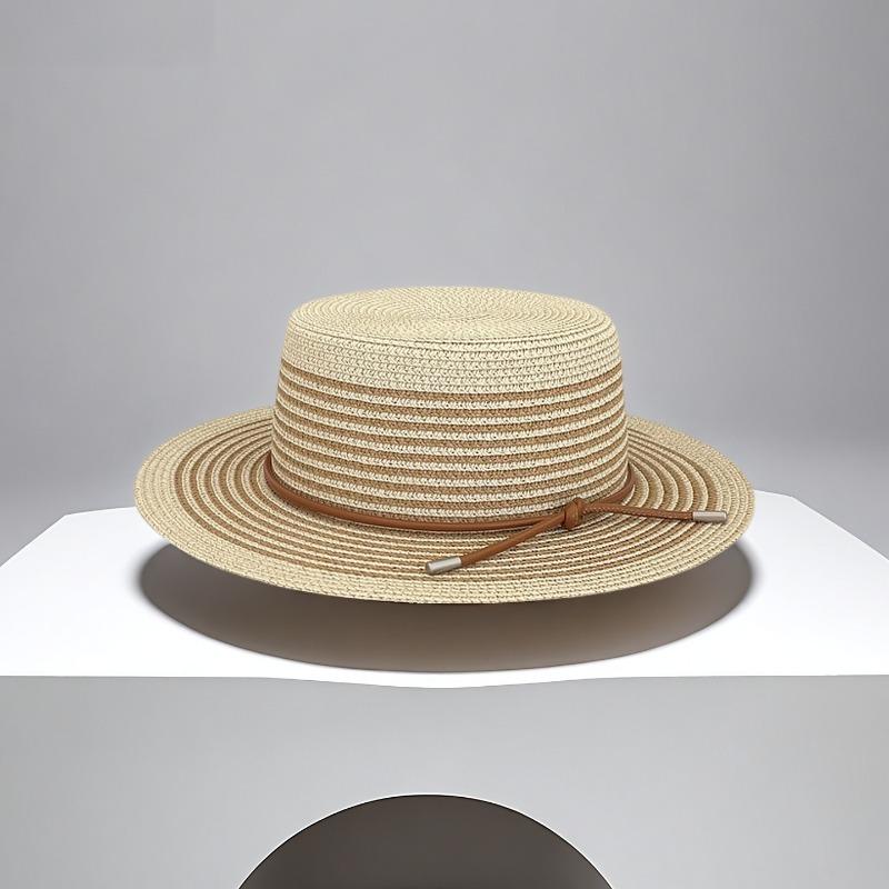

Upgraded leather bottom new highquality striped shoulder largecapacity straw bag versatile woven bag vacation tote 45