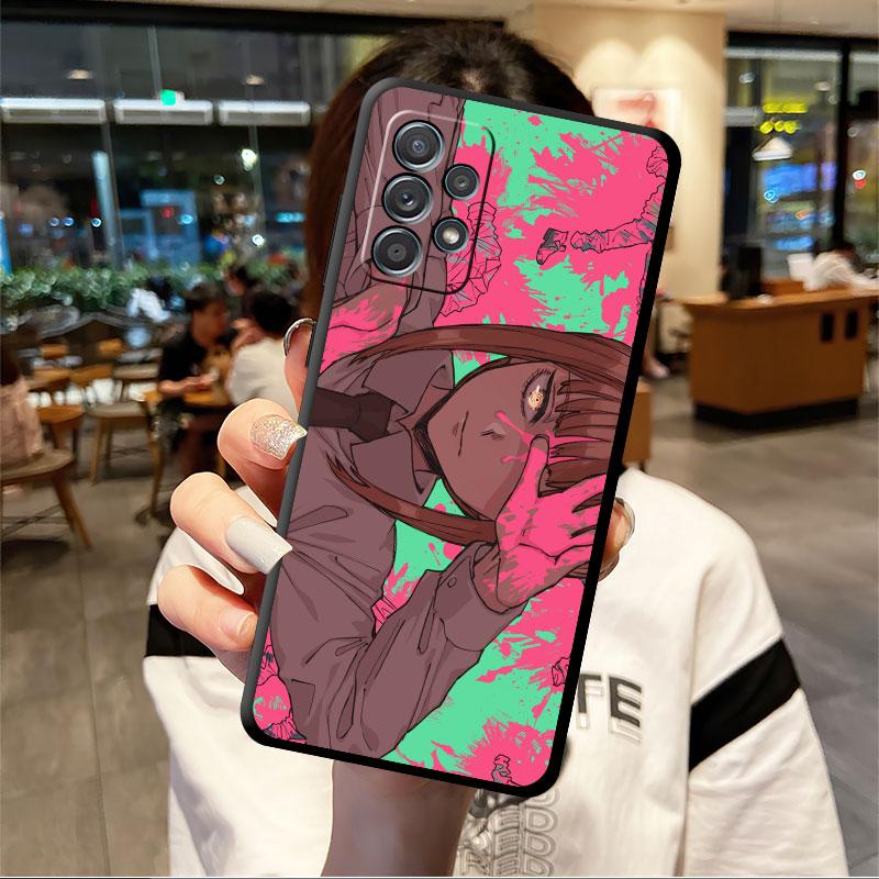 Weicher Fall für Smaung Galaxy A52 A13 A53 A12 A51 A32 A21s A33 A22 A23 A31 A03 A72 A41 A11 A04 Telefonabdeckung Chainsaw Man Makima Sac