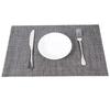 Leetaltree Beige Tischsets Set mit 4 Stück - Hitzebeständige rutschfeste Tischsets für Esstisch, Waschbare langlebige PVC-Vinyl gewebte Tischmatten