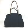 Kabak Elan PM Shoulder Bag Tote Bag Leather/Canvas Dark Navy