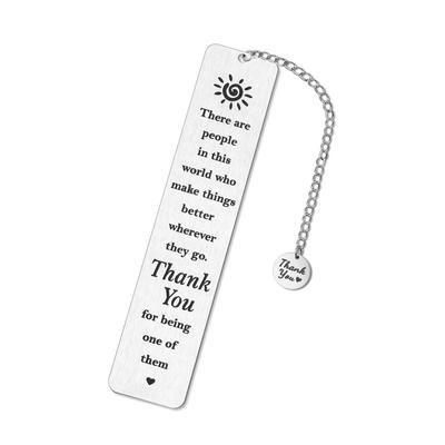Bookmark Gift Suitable for Best Friend Colleague Best Friend Teenager Christmas Gift Stainless Steel Keychain for Backpack Bag Pendant