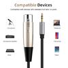 3.5 XLR Audio Cable 3.5mm Male XLR Female Audio Line 3P XLR 3pin AUX Line