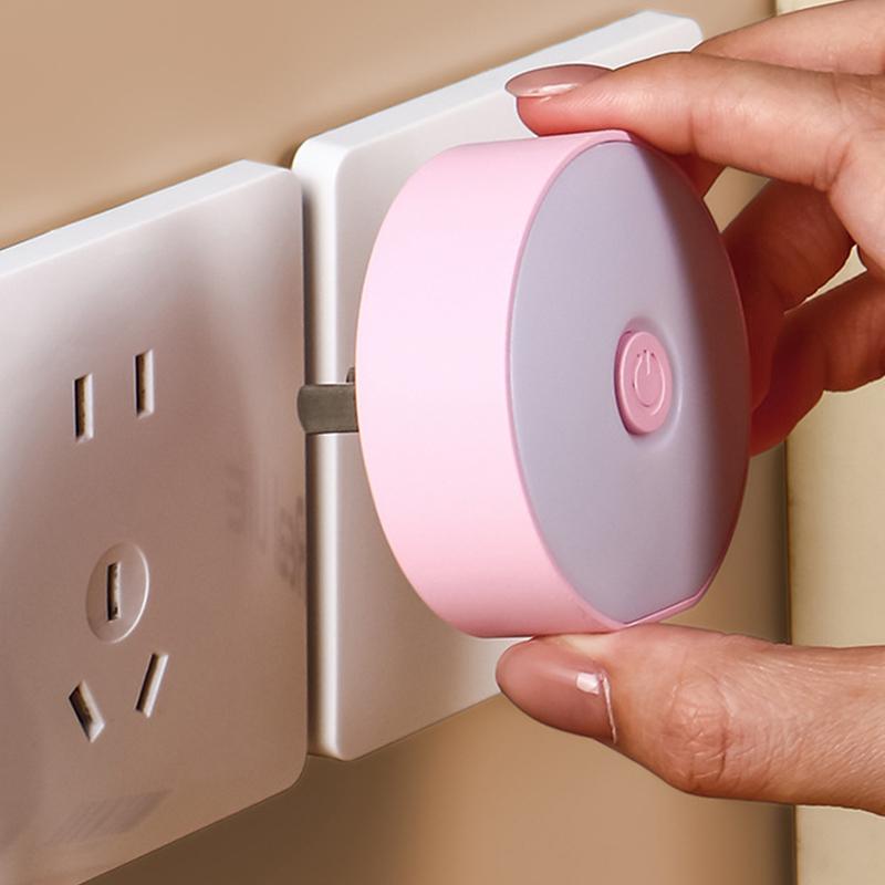 Electric Night Light With Cartoon Design Switch LED Night Light Socket Bedside/Bedroom/Nursing Light Multiple Colors Available