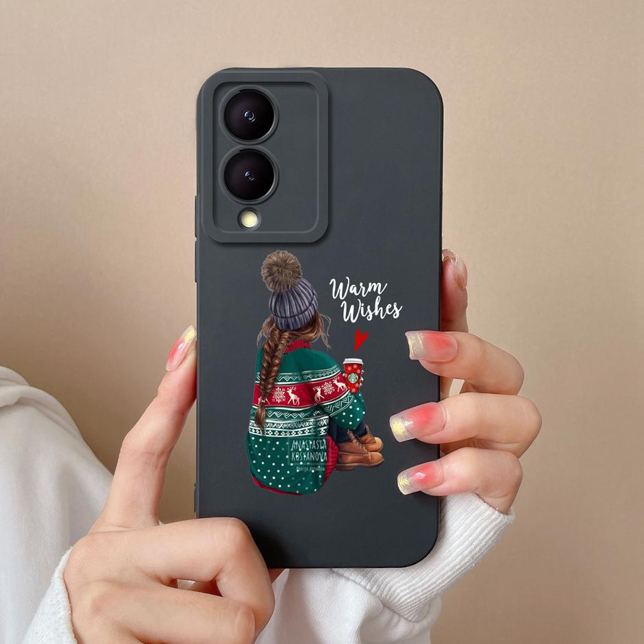 For VIVO Y17S 4G Phone Case Cute Sweet Girls Cartoons Matte Silicone Coque For VIVOY17S Y17s 4G High-quality New Design Funda
