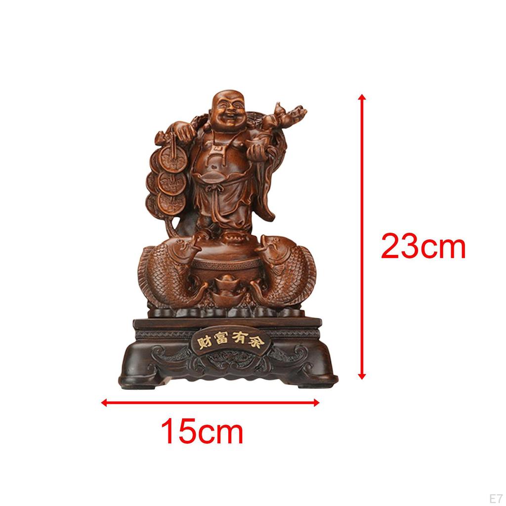 Buddha Figurine for Home And Office, Decorative Sitting Statue Feng Shui