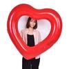 Lovely Heart Shaped Inflatable Swim Swimming Pool Float Ring Toy for Kids Adults(Red)