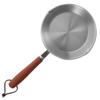 Nonstick Stainless Steel Frying Pan Flat Bottom Burn Resistant Comfortable Handle Multi Use Kitchen Pan Egg Omelet Pancake