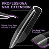 100pcs Acrylic Nails Fake Capsule Half Matte Short Square Artificial Nail Extension Soft Gel Tips Accessories Tools Nail Supplie